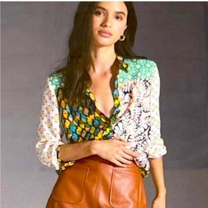 Anthropologie Maeve blouse shirt size XS